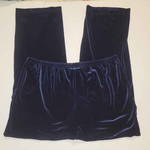 + Blue Velour lounge pants plus size - Picture 6 of 6
